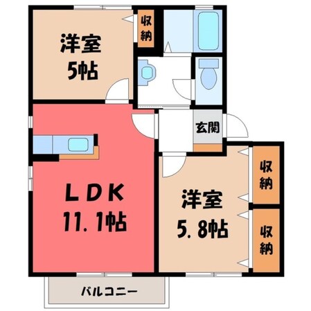 Re-ge Ⅲの物件間取画像